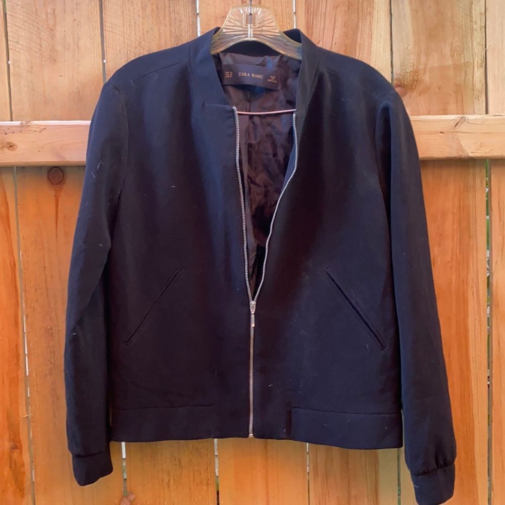 Zara zip up blazer sz. XS